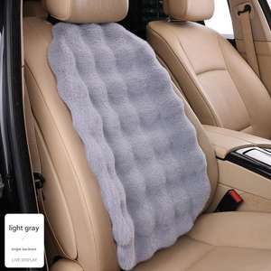 Ensemble universel de 3 pièces pour siège de voiture d'hiver, coussin de siège de voiture en fausse fourrure de lapin, housse de siège de voiture épaisse en peluche douce et chaude - Product Image 5
