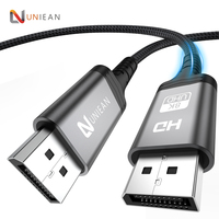 UNIEAN Factory 2M 3Mwholesale HD DP1.4 A DP 8k60Hz Cable Div Cable 32,4 Gbps Display Port a 4K Video Cable para móvil