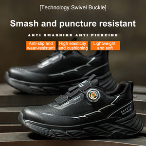 Neue Trendige Sicherheitsschuhe mit Drehknopf, Herren- und Damen-Arbeitsschuhe mit Schwarzer EVA-Sohle, Rutschfest und Verschleißbeständig - Product Image 2