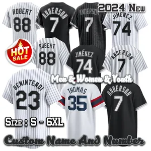 2024 kustom Tim Anderson Eloy Jimenez Jersey Lance AJ Pollock Lynn minuman beralkohol Robert Moncada Jose Abreu Andrew Pria Wanita anak muda