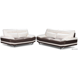 Sofá BIS 94 para Sala de Estar, Muebles Modernos de Lujo para el Hogar, Tapizado en Cuero Genuino, Sofá de 3 Plazas 3+2+1, Malasia - Product Image 1