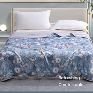 Manta Beyond Flannel de 180x200cm con diseño de jardín de Monet, transpirable, para cama de bebé de verano - Product Image 2