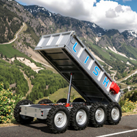 Véhicules tout-terrain électriques 8x8 à benne basculante pour charges lourdes de 1500 kg, pour terrains montagneux, collines et forêts