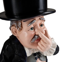 Porte-papier hygiénique en résine Man Stinky Butler Porte-rouleau d'essuie-tout décoratif pour la maison