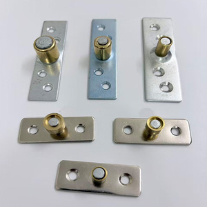 Positionneur de porte coulissante, roulement à rouleaux en cuivre, design minimaliste, antirouille, pour accessoires de quincaillerie de porte en bois - Product Image 2