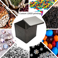 Boîte en métal carrée personnalisée avec logo pour thé, café, biscuits, bougies – Emballage cadeau de qualité alimentaire