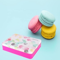 Boîtes de conserve rectangulaires en fer blanc vides personnalisées de qualité alimentaire pour le stockage du chocolat macaron pour paquet cadeau Boîtes en fer blanc