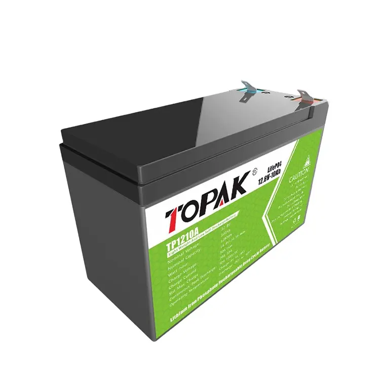 TOPAK Home Wiederauf ladbare Lithium-Ionen-Batterien 10ah Lifepo4 12V Akku