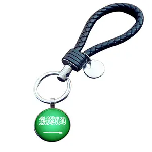 Manufacturer Saudi Arabia Map Flag Charm Pendant Necklace Bracelet Bangle Earrings Keychain Jewelry Set