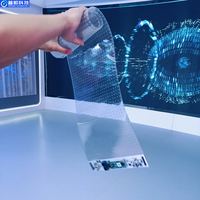 Film LED flexible transparent auto-adhésif Pushunled P6, écran couleur pleine pour ascenseur et utilisation intérieure/extérieure