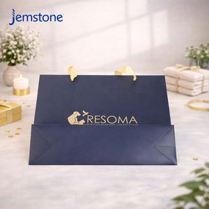 Luxury Recyclable Clothing Art <b>Paper</b> <b>Bag</b> Packaging with Handles Customized Gold Stamping Logo Gift Shopping <b>Paper</b> <b>Bags</b> - Product Image 4