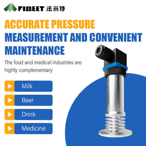 FIMEET イージー クリーン アンチブロッキング フラットフィルム ゲージ圧力トランスミッター IP67等級 316Lステンレス鋼 圧力センサー 18ヶ月保証 - Product Image 3