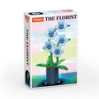 COGO-Blocs créatifs de fleurs, plantes en pot, briques de construction à assembler soi-même