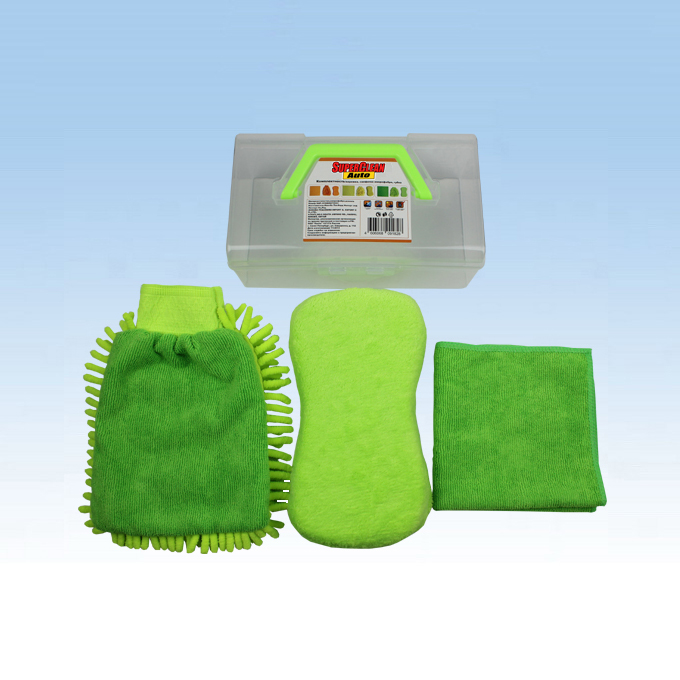 Из микрофибры ткань мытья, губка Автомойка комплект