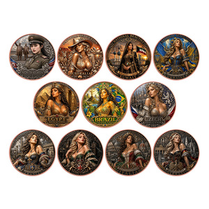 Moneta Commemorativa Bifacciale Paesi del <span class=keywords><strong>Mondo</strong></span> <span class=keywords><strong>e</strong></span> Bellezze Globali in Rame Puro da 1oz - Product Image 1