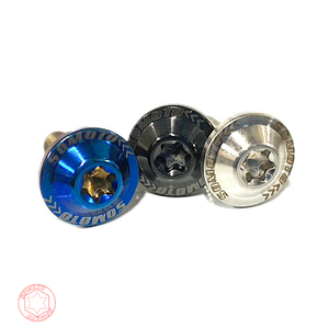 SOMOTO Taiwan SUS304 Stainless Steel Motorcycle License Plate Bolt Kit M6 UFO Head PVD Burnt Titanium Motorbike <b>Fasteners</b> - Product Image 4