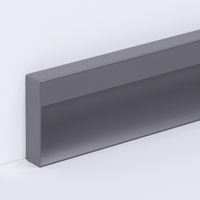 CREATEKING DWF50 Plinthes modernes en alliage d'aluminium pour hôtels et hôpitaux, résistantes à l'humidité et à la décomposition, finition anodisée, installation facile