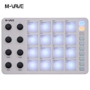 Contrôleur <span class=keywords><strong>MIDI</strong></span> sans fil M-VAVE SMC-PAD, clavier de percussion adapté, <span class=keywords><strong>interface</strong></span> USB-C, design portable, petit pad <span class=keywords><strong>MIDI</strong></span> pour débutant - Product Image 4