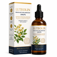 Gouttes liquides standardisées de Lutéoline avec Ginkgo et Crinière de Lion pour la santé cérébrale et le soutien de la concentration – Fourniture en vrac OEM