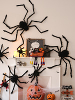 Grand 6ft Halloween Araignée Papier Décorations Écologiques Squelette Boutique Affichage Tenture Murale Accessoires Teen Bar Scène Atmosphère