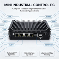 Firewall Mini PC N100 N305 Tanpa Kipas untuk Keamanan Jaringan, Quad 2.5G LAN PXE WOL untuk Solusi Router Firewall VPN SD-WAN