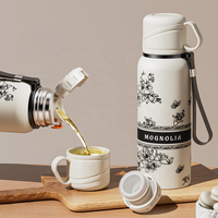 Fabricant Vente en gros 600ml Dallah Arabe Isolé Thermos Fiole à vide Pichet Cafetière pour le Ramadan