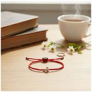 Minimalist Plain Animal Design Rope <b>Red</b> Knitting Minimal Stylish Charm <b>Bracelet</b> Wholesale 925 Sterling Silver Fine Jewelry - Product Image 3