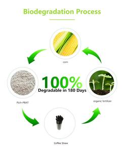 2025 Logo personalizzato 100% componibile usa e getta PLA cannucce nere eco-friendly con amido di mais per feste e campeggio - Product Image 6