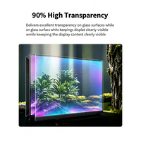 Écran LED transparent personnalisé P3.91, écran LED haute transparence pour vitrine de centre commercial, publicité commerciale sur mur de verre