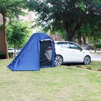 Tente de camping extérieure, tente arrière pour camping-car, tente de toit à ouverture rapide, tente pliable imperméable pour voiture, tente portable double couche pour 3-4 personnes