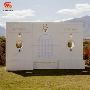 SMOOTH Factory Direct Price Acrylic <b>White</b> Arch Stand Wedding Backdrop Ring for Drink Champagne Wall Event Party <b>Display</b> - Product Image 3