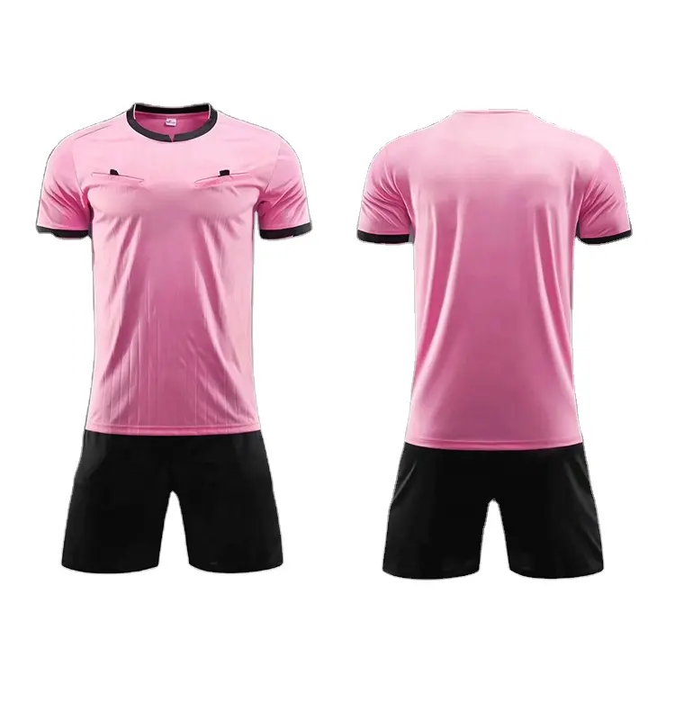 Groothandel Sublimatie Training Voetbal Scheidsrechter Jersey Voetbal Scheidsrechter Uniform