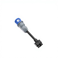Amerikanischer Standard 3-Pin Blauer Weiblicher Luftfahrt-Stromadapterkabel für NACS-Ladestationen Heimgebrauch Modell 0025