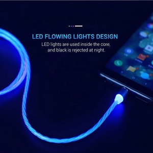 <span class=keywords><strong>Cable</strong></span> Micro <span class=keywords><strong>USB</strong></span> magnético para móvil, <span class=keywords><strong>Cable</strong></span> Micro <span class=keywords><strong>USB</strong></span> de luz LED para cargar Samsung, Xiaomi y iPhone - Product Image 3