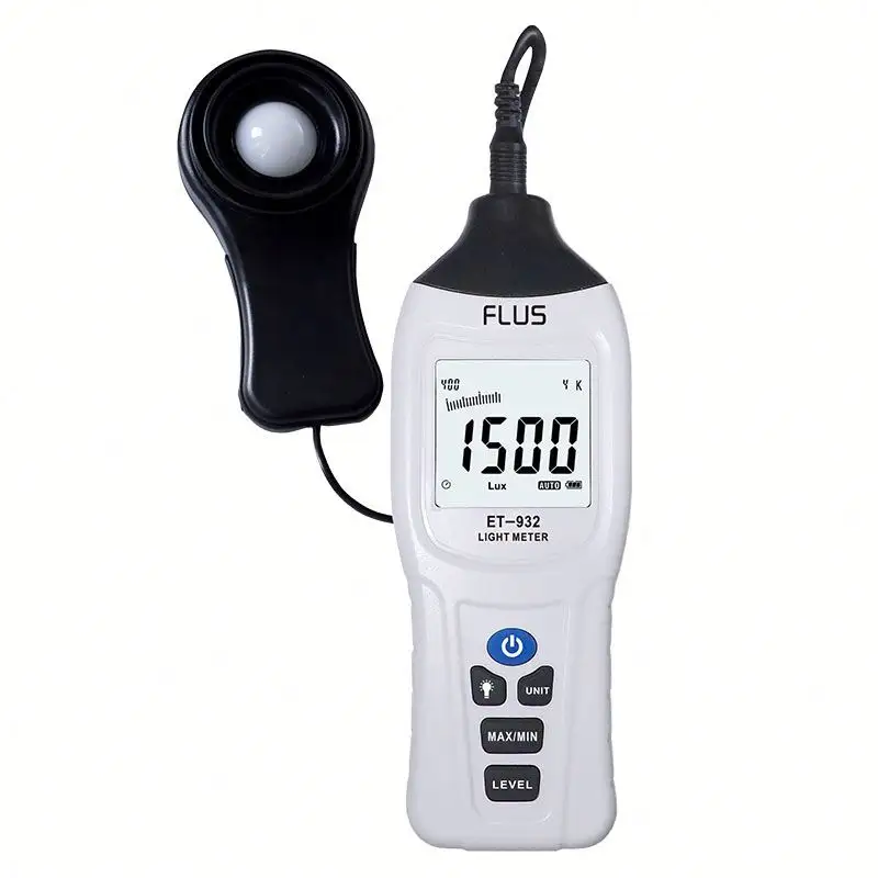 Medidor digital lux de led de alta precisão, medidor de luz lux, fotometro lux, equipamento de teste logger de dados ET-932