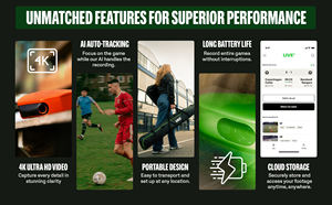 Cámara Deportiva de Doble Lente con Seguimiento por IA y Transmisión en Vivo de 1080P para Fútbol y Baloncesto - Product Image 5