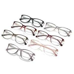 Women's TR90 Rectangle <b>Eyeglasses</b> <b>Frames</b> Full Rim Lightweight Solid Color Resin Lens Fashionable Decorative Optical <b>Frame</b> - Product Image 5