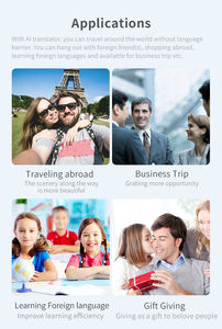 Stylo traducteur <span class=keywords><strong>vocal</strong></span> intelligent OEM, double micro, <span class=keywords><strong>traduction</strong></span> en temps réel <span class=keywords><strong>Google</strong></span> pour Wi-Fi, 97 langues, voyages d'affaires, logo personnalisé - Product Image 6