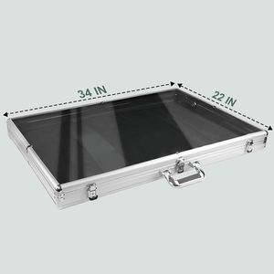 Étagère flottante moderne en aluminium poli, anti-rouille, lavable, avec système de verrouillage, pour cartes de collection, personnalisable, directement de l'usine FX - Product Image 1