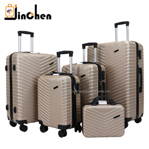 Vendita calda di alta qualità 14 16 20 24 28 pollici ABS PC materiale Hardside Spinner ruote valigie in 4 <span class=keywords><strong>colori</strong></span> per i viaggi - Product Image 2