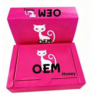 Precio de Fábrica al por Mayor: Nueva Embalaje Exterior Rosa con Diseño de Gato para Sobres de Miel VIP, Ideal para Compras - Product Image 1