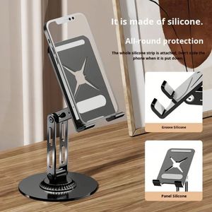Adjustable Metal Desktop Phone Stand Stretchable Multifunctional <b>Tablet</b> <b>Holder</b> Rotating Foldable Design Dashboard - Product Image 6