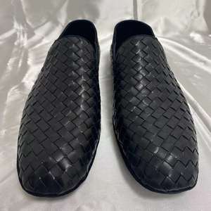 Zapatos de Hombre 100% Cuero Genuino, Mocasines Trenzados Reversibles, Tallas Grandes 38-48, Lujosos, Planos, Sin Cordones, Transpirables, Ligeros, OEM - Product Image 4