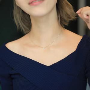 Moda de lujo chapado en oro 925 collar de diamantes de plata esterlina regalos para mujeres Mini collar con colgante de corazón - Product Image 5