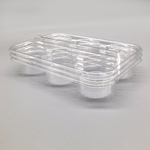 Tùy Chỉnh <span class=keywords><strong>6</strong></span> Divider Cà Phê Cup Chủ/Trà Sữa Uống Bao Bì Khay Nhựa - Product Image 1