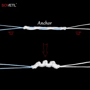 ACLおよびPCL破裂用の固定ループボタンを備えたUHMWPE非吸収性編組外科用縫合糸