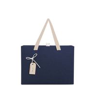 Écharpe pour homme, boîte rectangulaire en carton bleu, cadeau d'anniversaire tendance, boîte à thermos, portefeuille, grande boîte vide