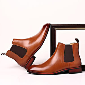 Botas de Cuero para Hombre, Estilo Chelsea Retro de Fan Yinglun, Moda Popular y Minimalista - Product Image 2