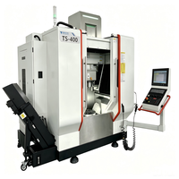 Centre d'usinage CNC vertical 5 axes TS-400, routeur de fraisage ATC robuste, haute précision, automatique