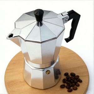 Caffettiera Moka in Alluminio Lucidato per 1/3/6/9/12 Tazze, Prezzo Competitivo, per <span class=keywords><strong>Caffè</strong></span> Espresso su Fornello - Product Image 2